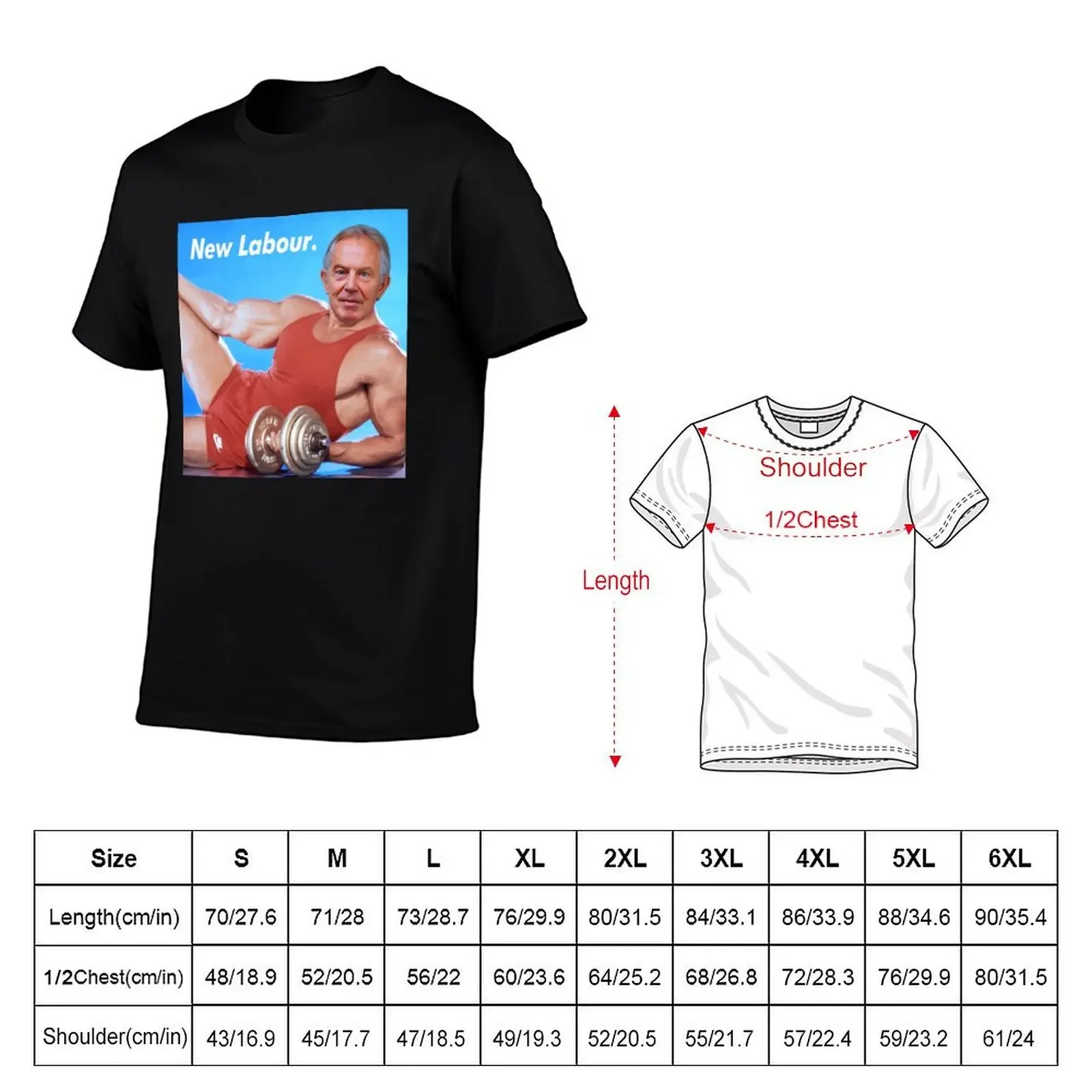 Tony Blair T-Shirt baggy shirts quick drying oversized vintage clothes fitted t shirts for men