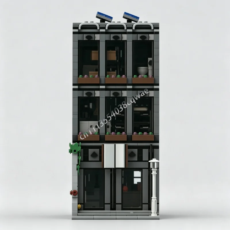1464PCS Library Modular MOC Model Custom Puzzle Creative Street View Building Blocks DIY Creative Assembly Collectible Toy Gift