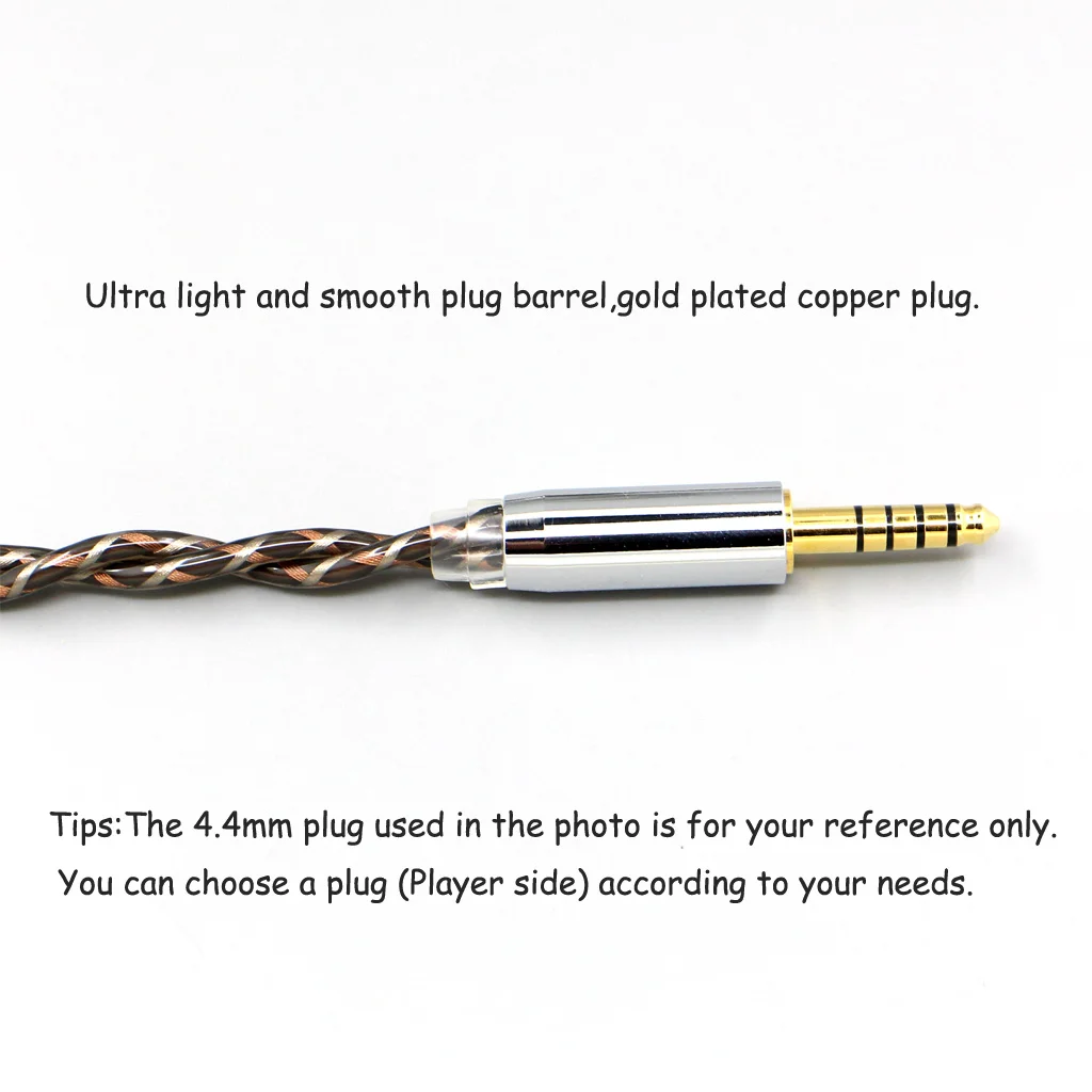 كابل سماعة أذن 7n OCC لـ Abyss AB 1266 Phi TC Dual Mini xlr 3 pin head(amame) TypeX 25AWG Litz 8882
