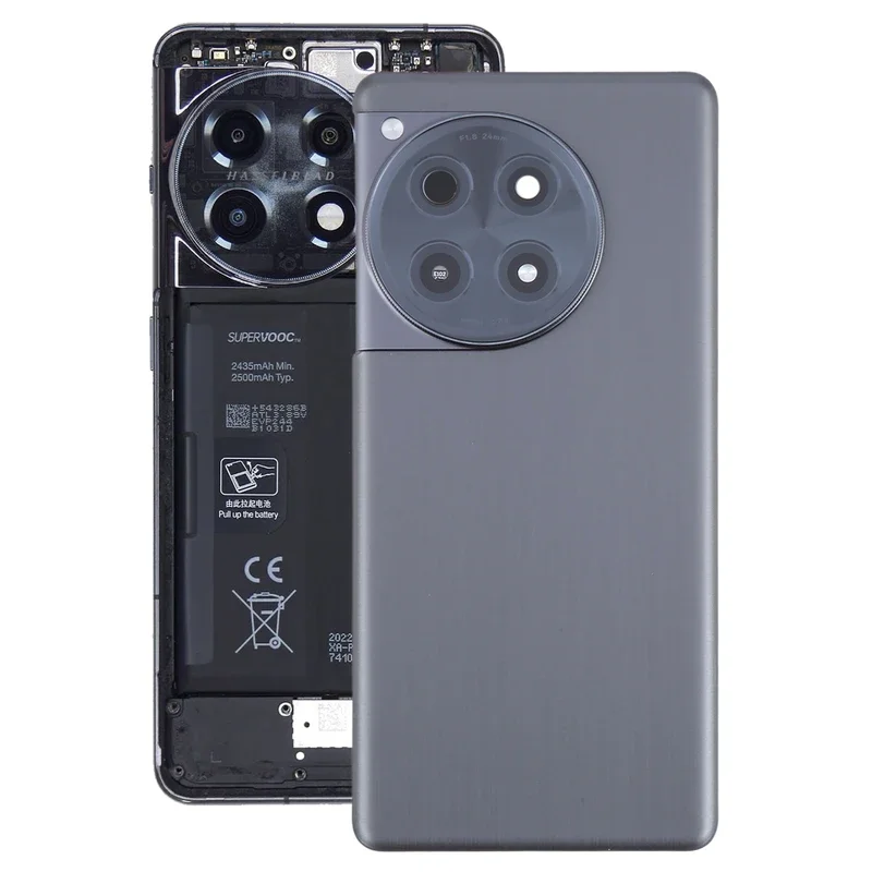 Glass Battery Back Cover with Camera Lens for OnePlus 12R CPH2609 CPH2585 Phone Rear Housing Case Replacement