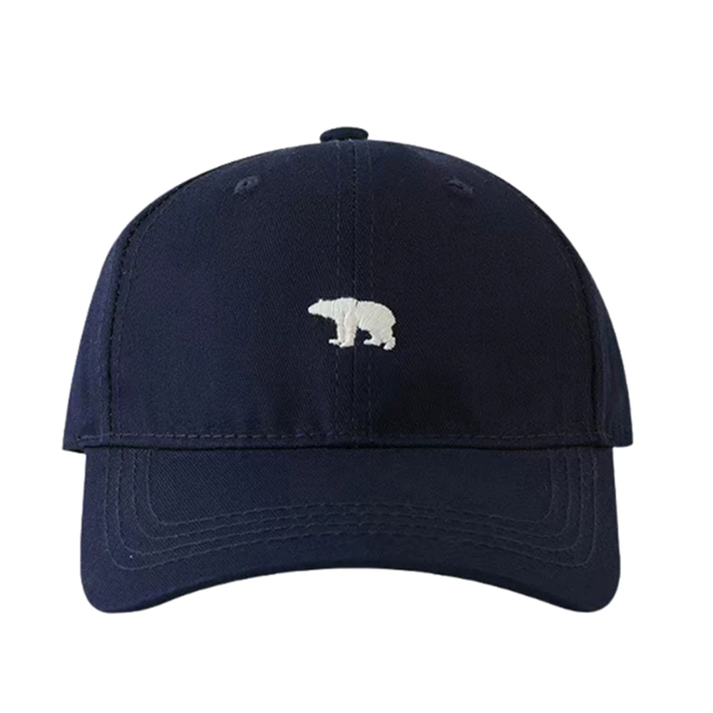 Atmungsaktive, sonnenschützende Baseballkappe mit Bären-Stickerei, verstellbar, Unisex, lässige Reisehut – Detail 6