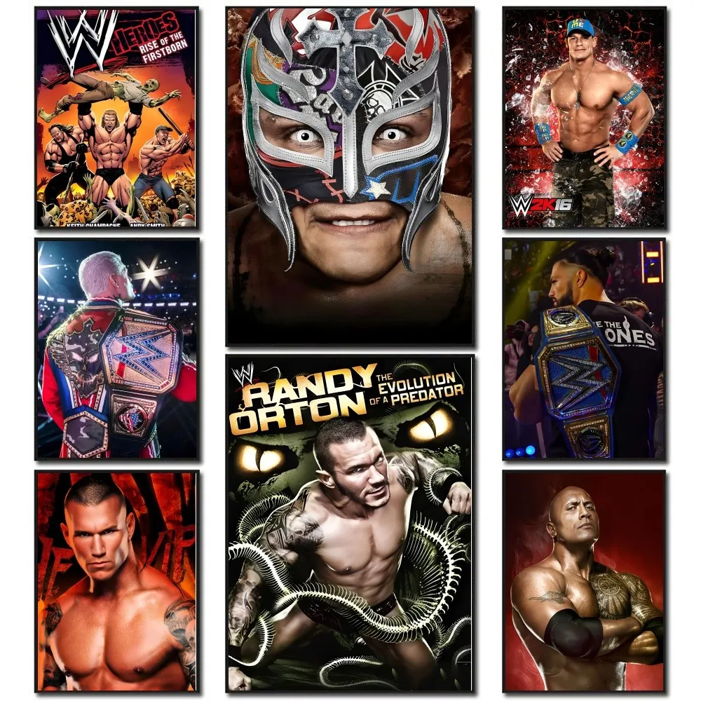 

W-WWE Poster Paper Print Home Living Room Bedroom Entrance Bar Restaurant Cafe Art Painting Decoration