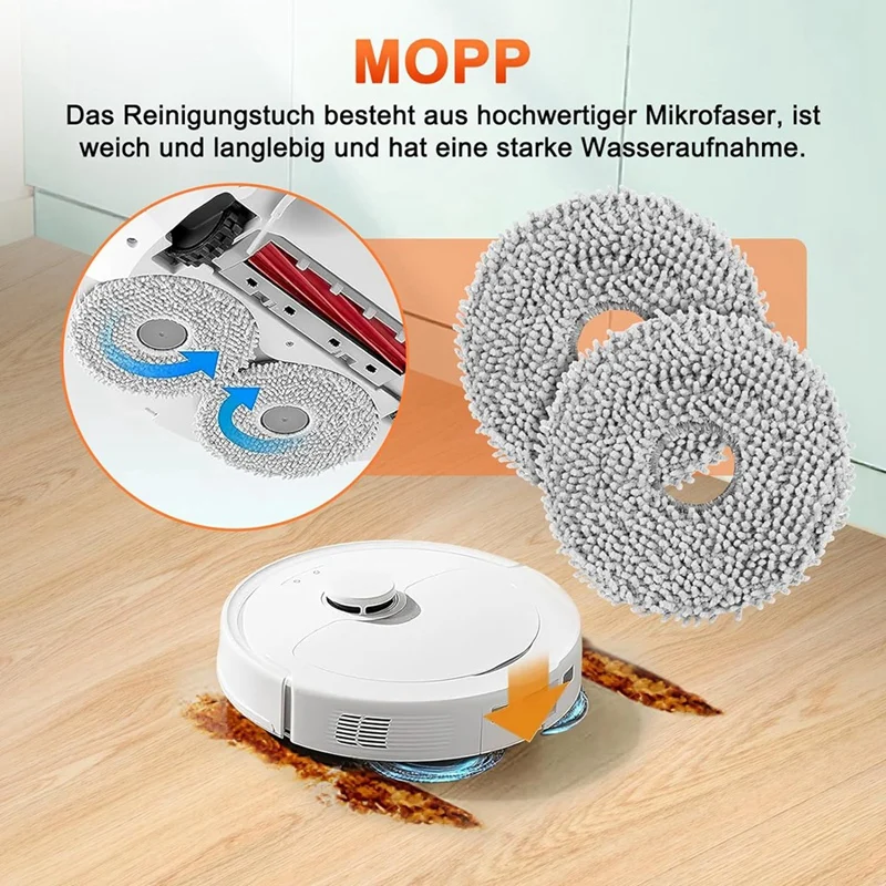 สำหรับ roborock Q Revo เครื่องดูดฝุ่นหุ่นยนต์ P10แปรงด้านข้างหลักแผ่นกรอง HEPA อุปกรณ์เสริมถุงผ้ากันฝุ่น