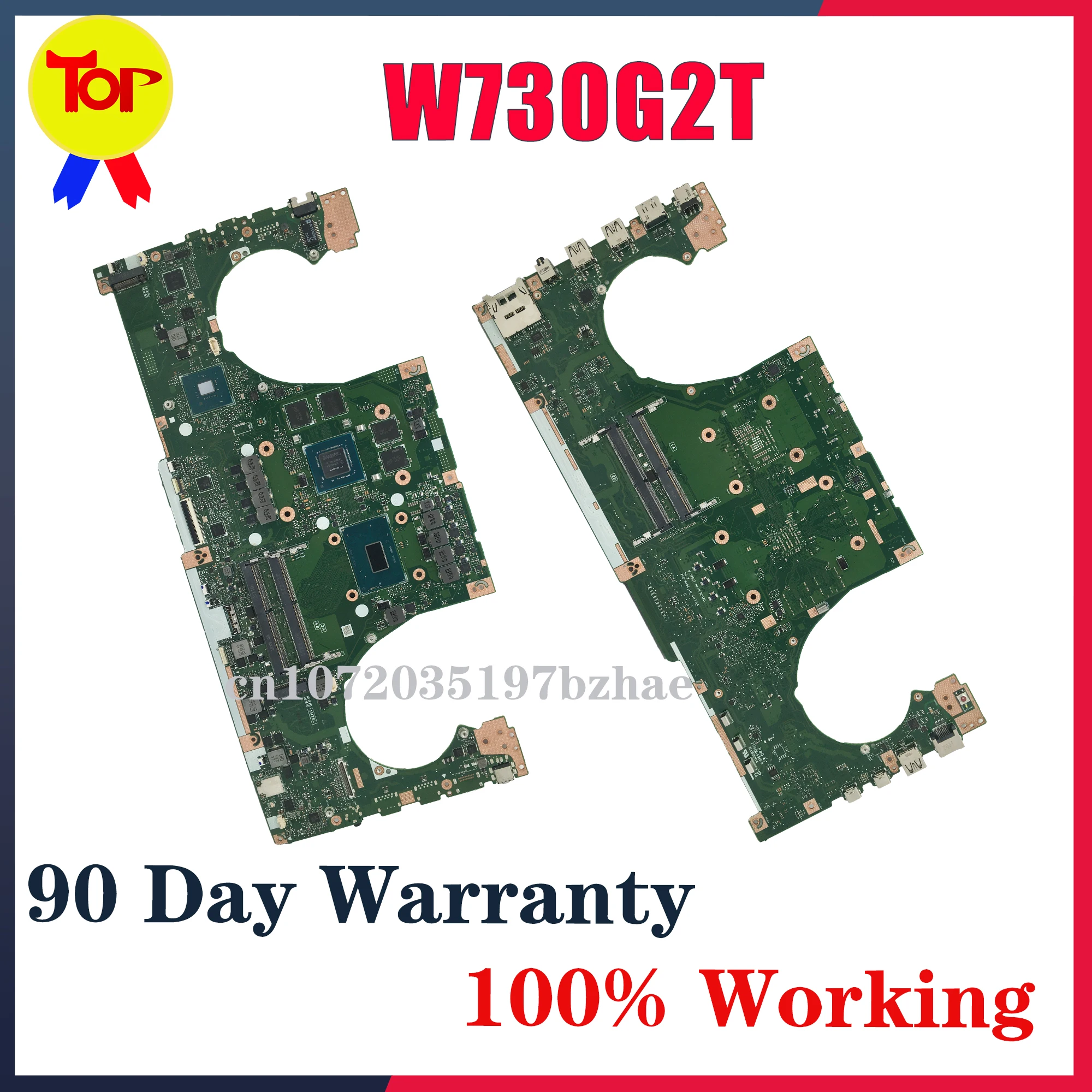 Placa base W730G2T para ASUS ProArt Studiobook Pro X W730G2T W730G1T, placa base para ordenador portátil, CPU I7-9750H, GPU T1000 T2000, 100% probado, OK
