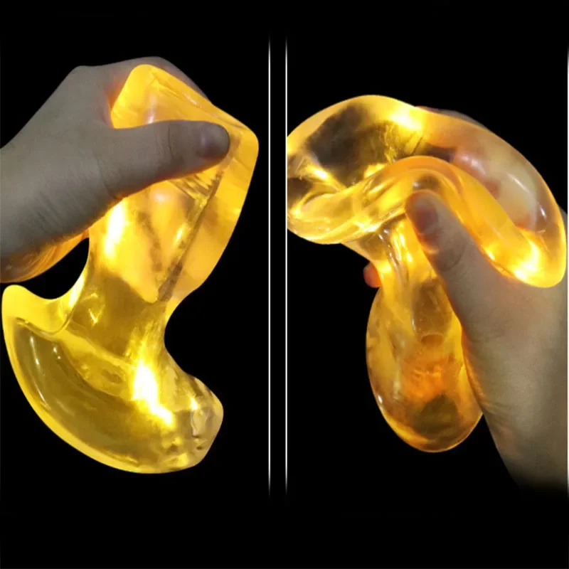 TPE Hollow Luminous Anal Plug Butt Plug Dilator Vaginal Anus Speculum Expander Clean Exotic Bdsm Anal Sex Toys for Men Women Gay