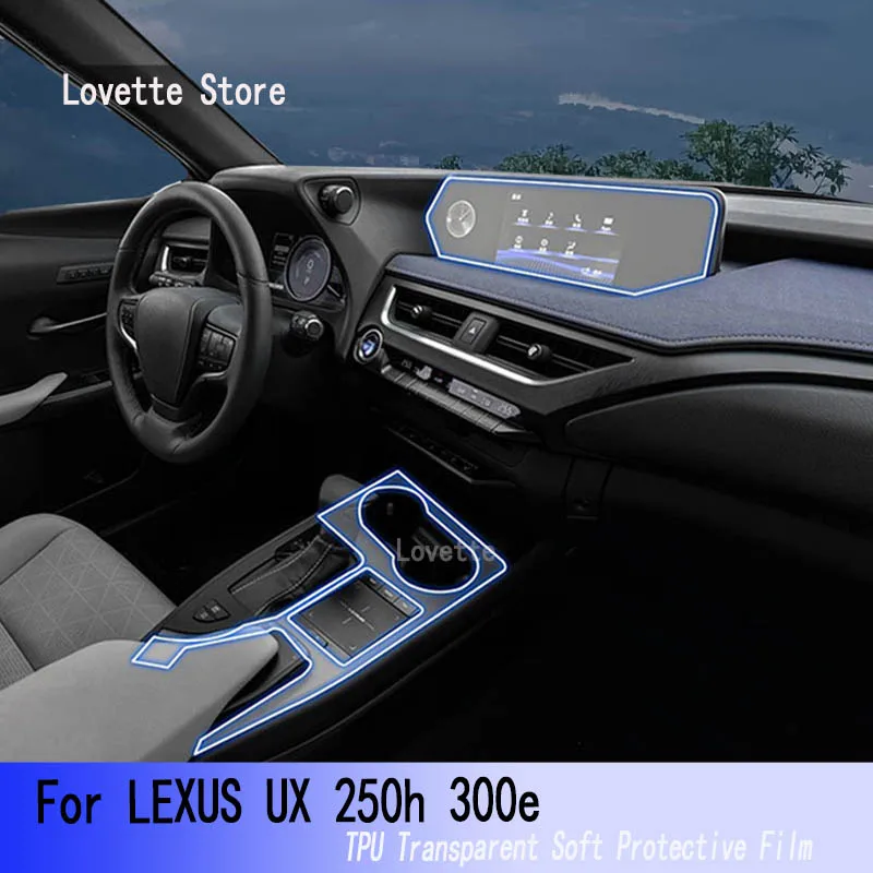 

TPU Car Interior Gear Dashboard Protective Film Transparent For LEXUS UX 250h 300e（2019-2021）-Anti-scratch Accessories