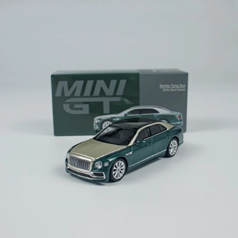 

МИНИГТ масштаб 1:64 # 827, зеленая модель автомобиля из сплава с двойным сращиванием, имитация готового украшения, подарок, коллекция для хобби