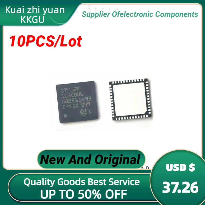 

10PCS/Lot New And Original STM32F103CBU6 STM32F103CBU STM32F103CB STM32F103C STM IC UFQFPN48 QFN48 Chipset Quality Goods