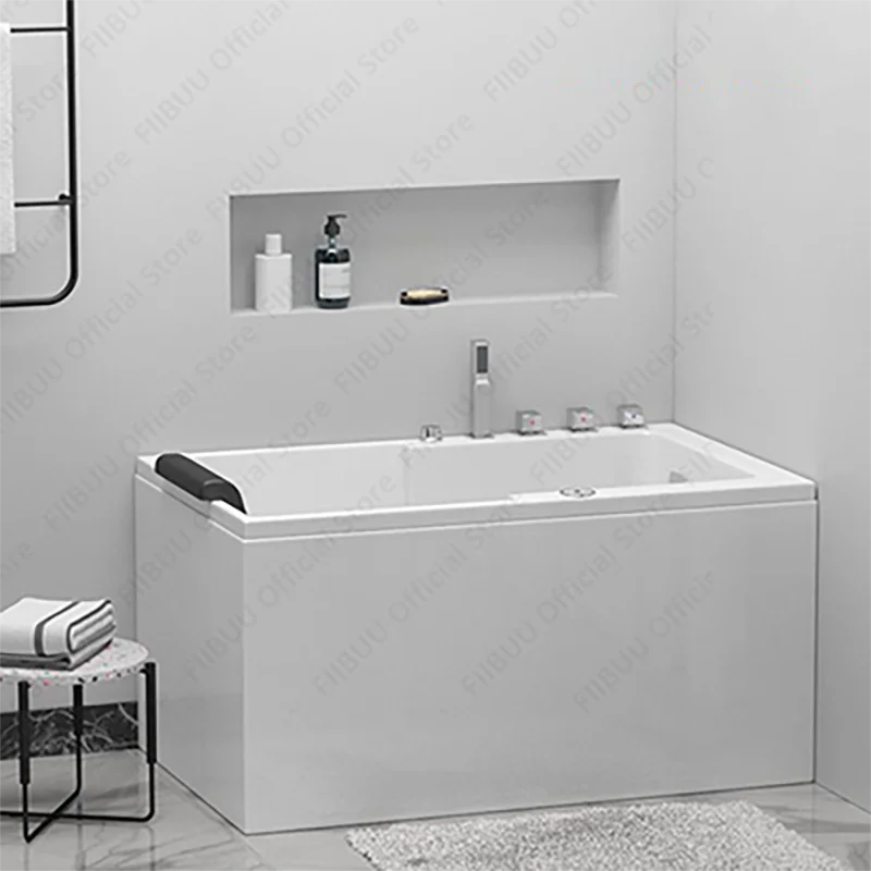 

Premium Quality Bathtub Acrylic Household Tub With Dual-side Skirt Right Skirt,Multi Functional Soaking Bath,Bathroom Furniture