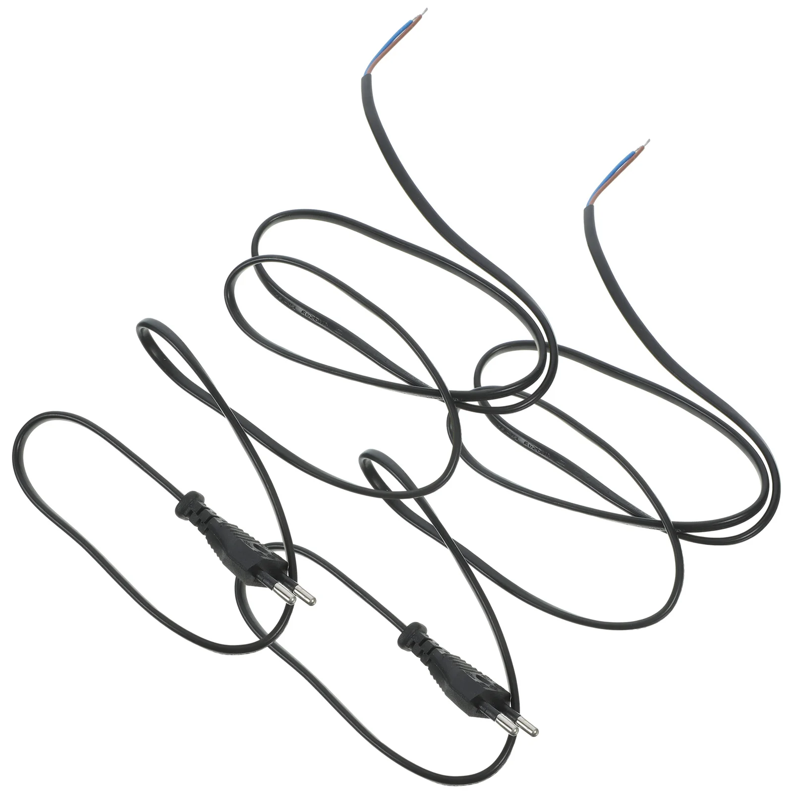 

2Pcs Replacement Power Cord Appliance Extension 2 Prong Plug Flame Retardant Cable Flexible 5m for Lamps Computers Tools