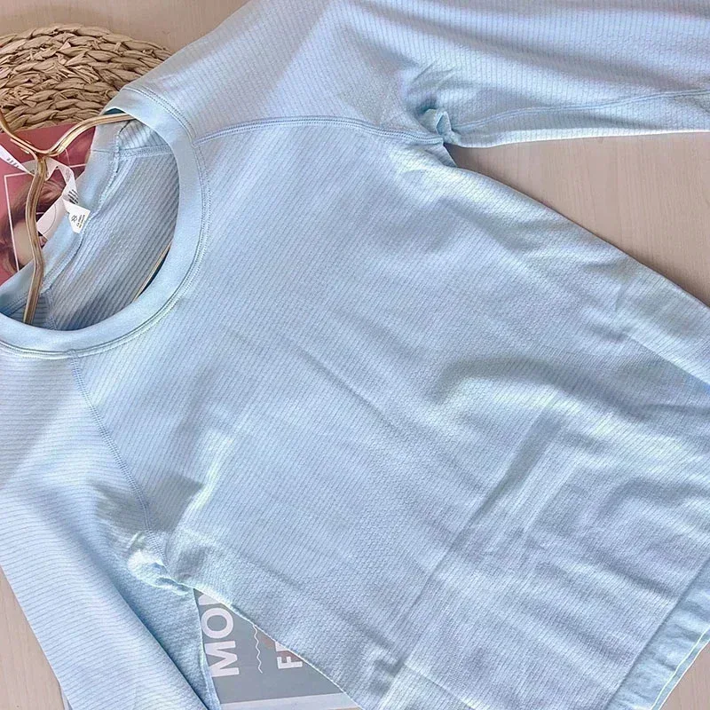 Lemon Women Swiftly Tech 2.0 Women Sport Long sleeve T-shirt Seamless Fitness Yoga Shirts Workout Sport Tee Pilates Gym Clothing