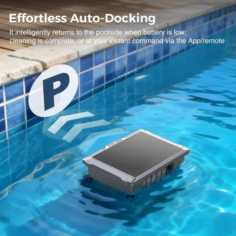 Airo Automatic Solar Powered  Robotic Pool Skimmer Cleaner with All Day Cleaning Save Energy 30h Working Time Pool Skimmer