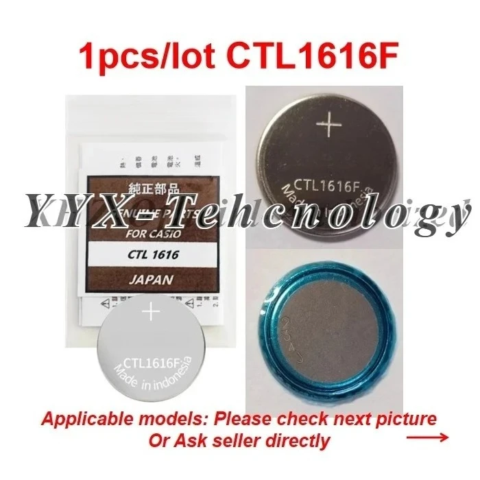 1pcs CTL1616F Original new CTL1616 Solar Rechargeable Battery capacitor for Casio Capacitor G-SHOCK Pathfinder Waveceptor
