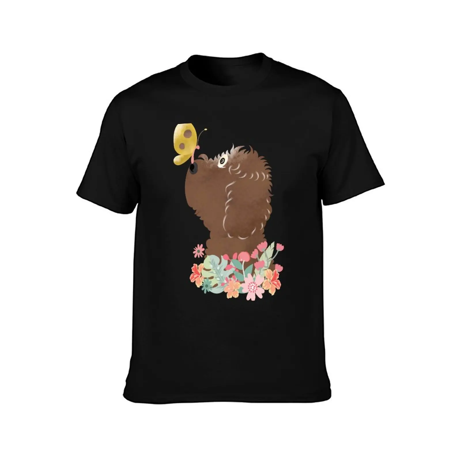 Hello Spring! Chocolate Goldendoodle Labradoodle Cockapoo Cavapoo Aussiedoodle T-Shirt