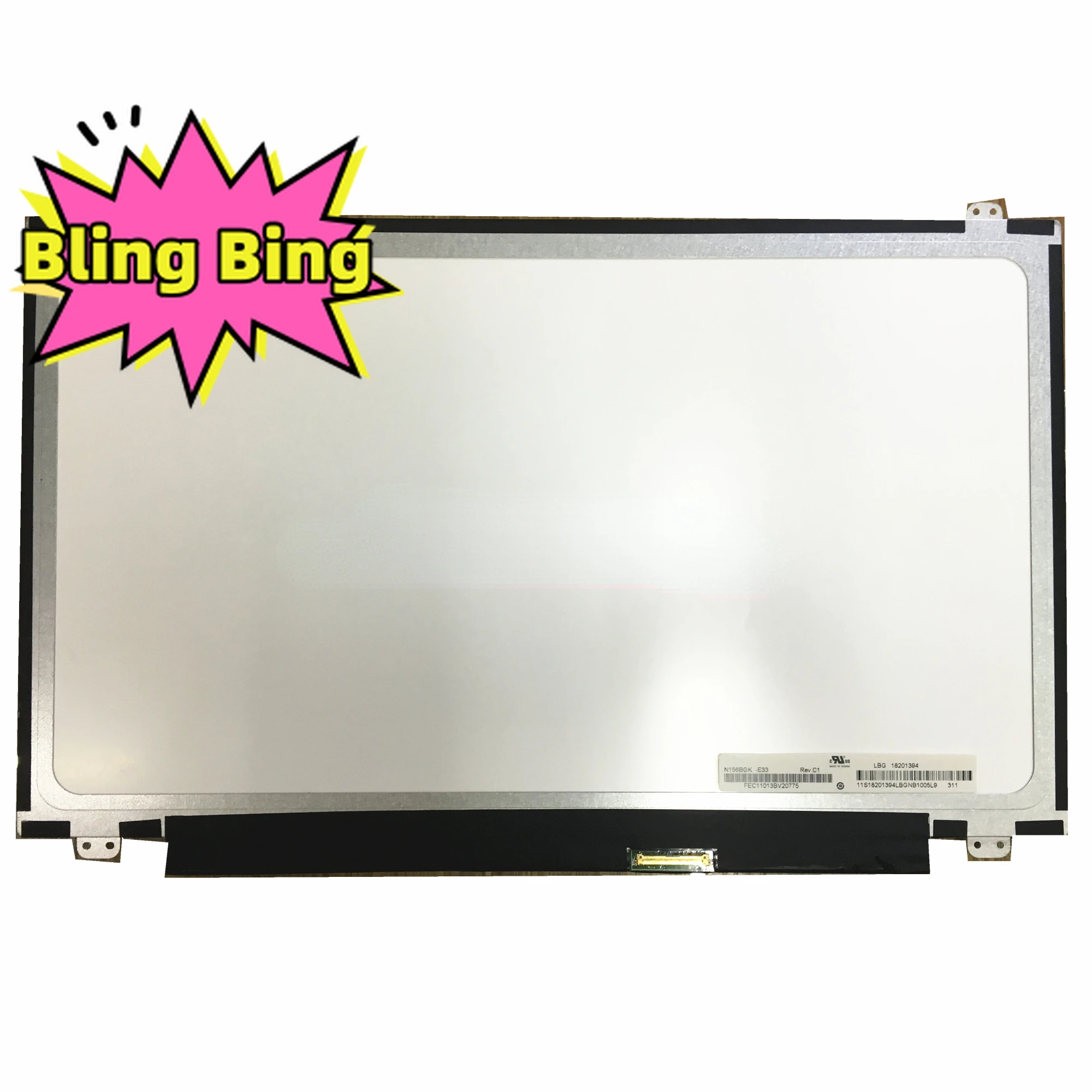 

N156BGK-E33 Rev. C1 15.6'' Display Panel 1366*768 EDP 40 Pins Laptop LCD Touch Screen