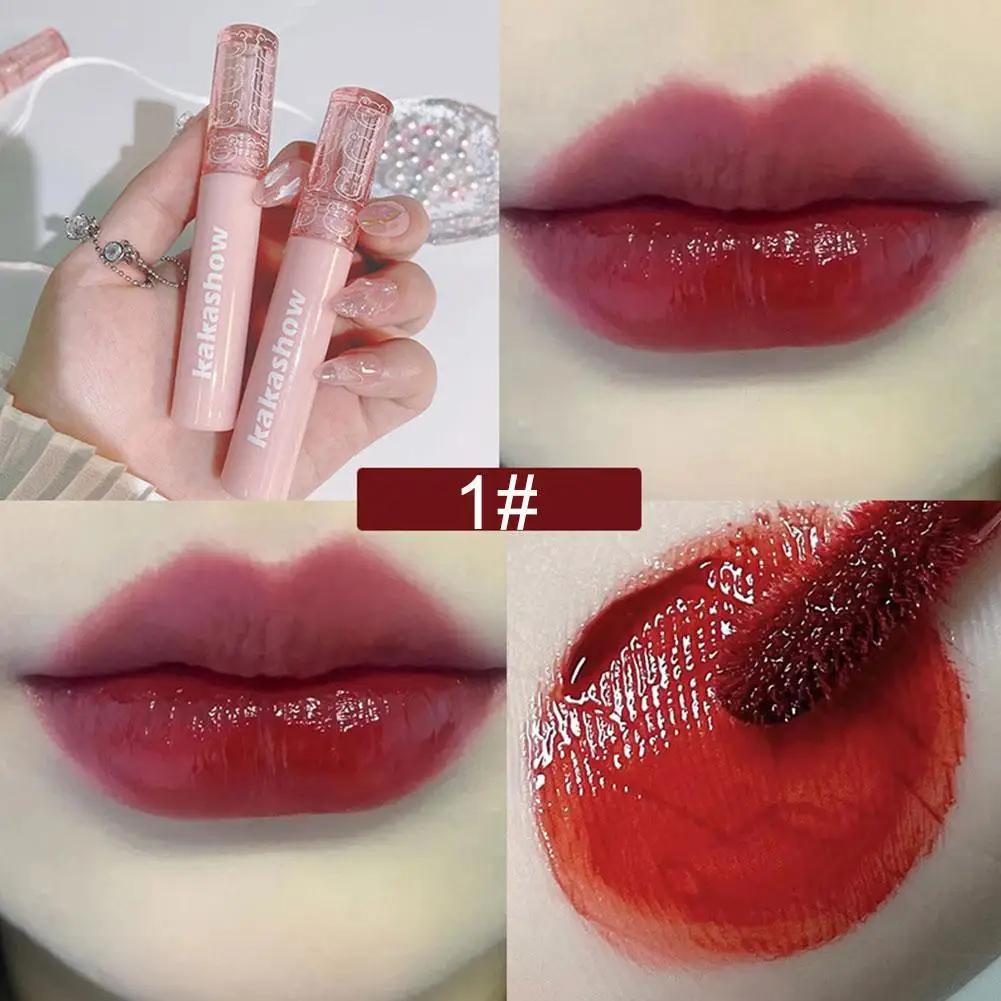 3g Lippen glasur Hochglanz lang anhaltender feuchtigkeit spendender Spiegel Lip gloss Mode flüssiger Lippenstift für das tägliche Make-up famle decora tio v0a6