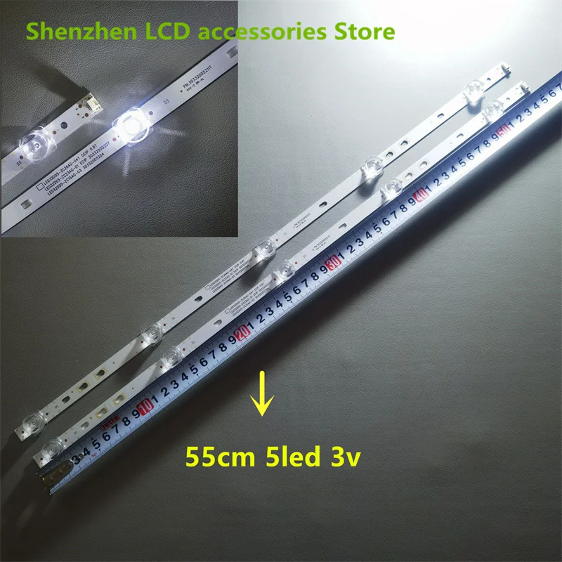 FOR G32Y M32 F32 N32 LED32D05-ZC14AG-01 LSC320AN09-H  55CM 5LED 100%NEW LED backlight strip