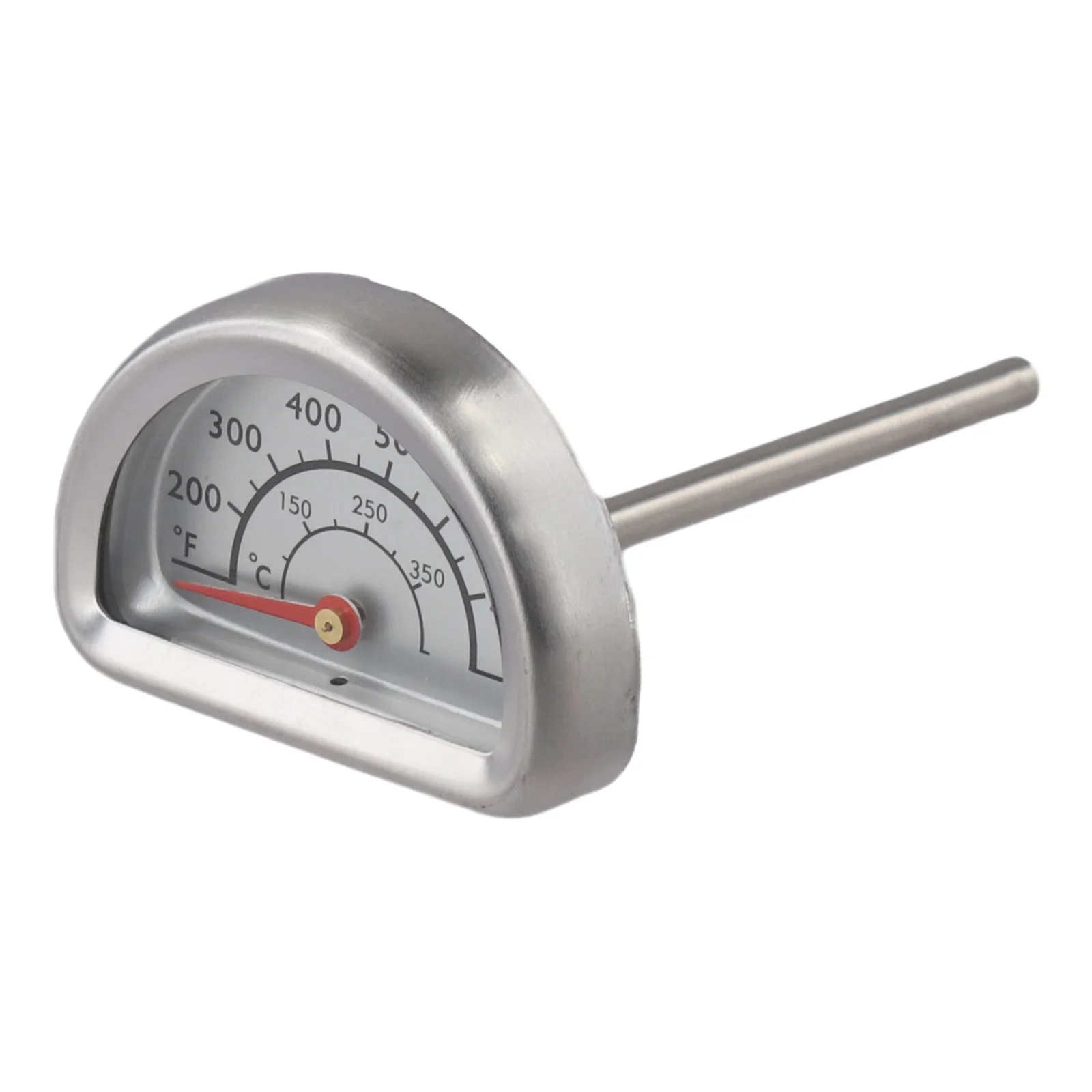 BBQ Temperature Gauge Stainless Steel Thermometer Versatile Cooking Tool Efficient Heat Conductivity Long Lasting Performance