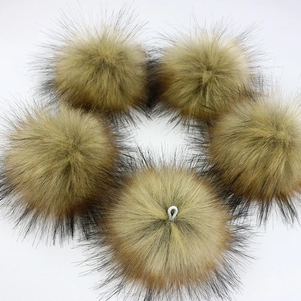 16 Pcs Fluffy Ball Shoes Fur Hairy Hat Plush Decor Clothing Accessories Clothes