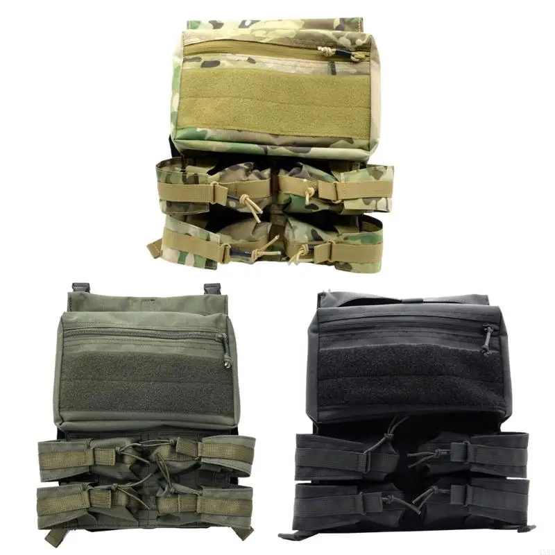 

Vest Extension Back Panel with Fast Realse Buckles Multiple Pocket for Outdoor Adventure and Sports Enthusiasts 4XBB