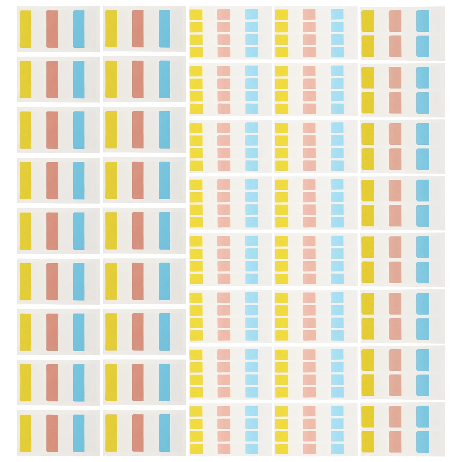 240Pcs Multipurpose Memo Stickers Double-Sided Strong Adhesive Classification Labels for Office School Memo Stickers