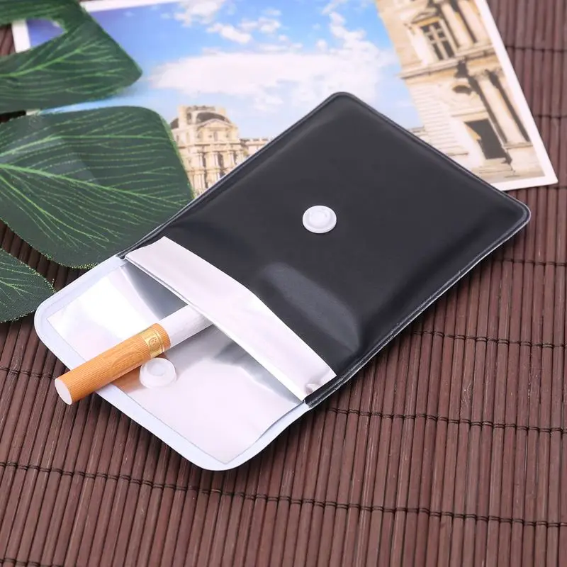 Posacenere portatile tascabile per fumare sigari, tabacco, cenere, borsa per riporre odori in PVC ignifugo