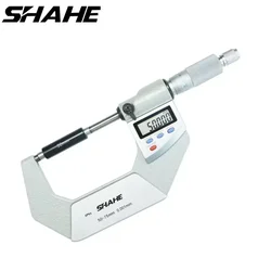 SHAHE IP65 Digital Electronic Outside Micrometer 0-25/25-50/50-75 /75-100 mm Digital Micrometer 0.001mm