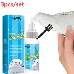 3pcs/set Shoe Cleaner White Shoe Decontamination Oxidation Gel Removes Shoe Dirt And Yellow Shoe Whitening Leave-in Cleaning Gel