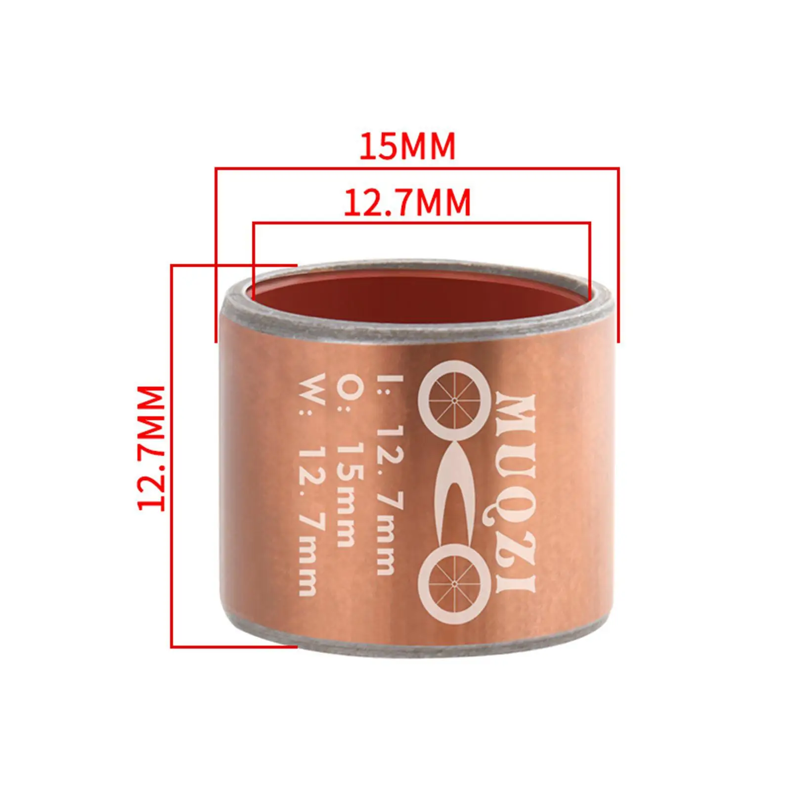Bicycle Shock Absorber DU Bushing Tube Gold Composite Material Low Friction Rear Suspension Bushing Replacement for Mountain