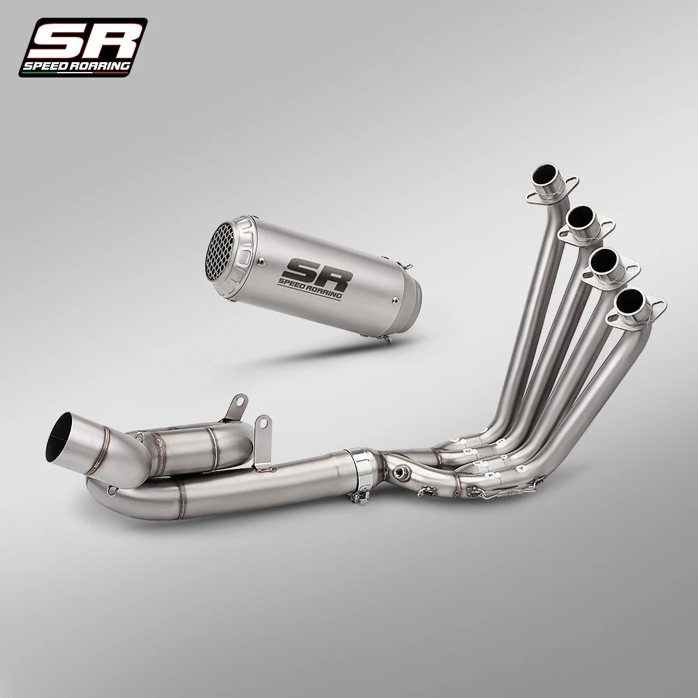 For 2014-2026 CB650F CB650R CBR650 CBR650F Stainless Steel Swivel Front Mid Link Pipe Motorcycle Exhaust System