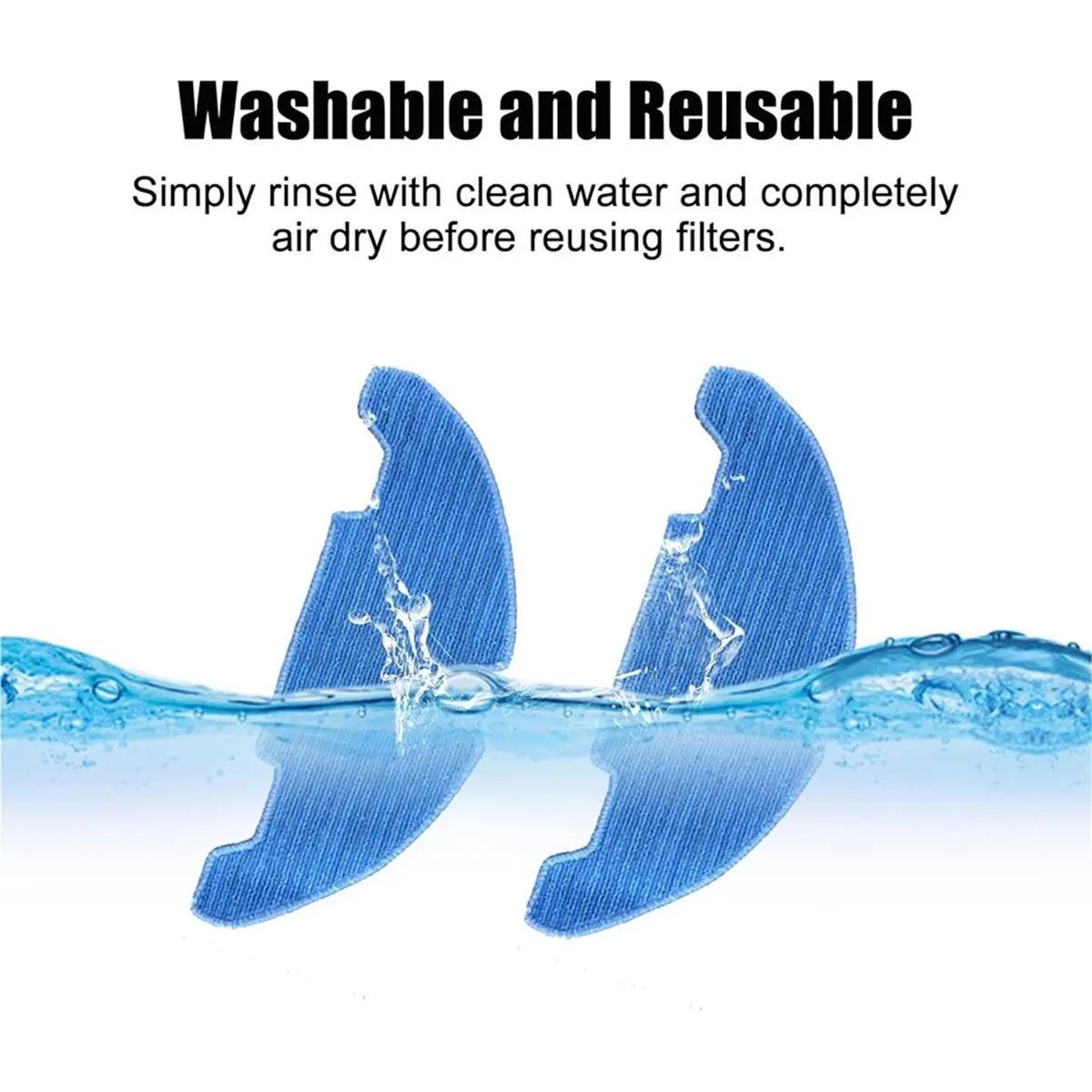 

(A25M) Моющиеся сменные насадки для швабры для робота-пылесоса Lefant M330 Pro, 12 шт.