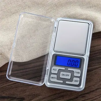 Digitale Waage für Gold, Sterling-Silber, Schmuckwaage, Waage, Gramm, elektronische Waage, 100 g/200 g/300 g/500 g x 0,01 g, Mini-Tasche