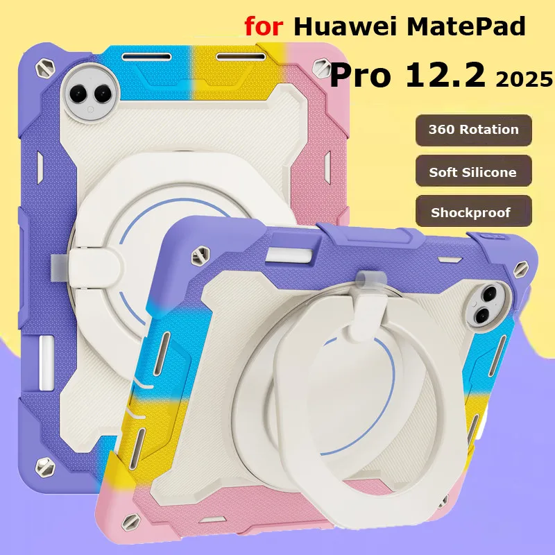 

Для нового планшета Huawei MatePad Air 2025, Pro 12,2 PaperMatte 2025 Air 12 X 2024 12 дюймов Pro 13,2 дюйма 360 ° Броня-подставка с вращающейся подставкой