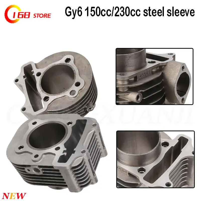 

66Mm/58mm set of steel for Gy6 150cc ATV Buggy scooter ring cylinder piston cylinder reforming