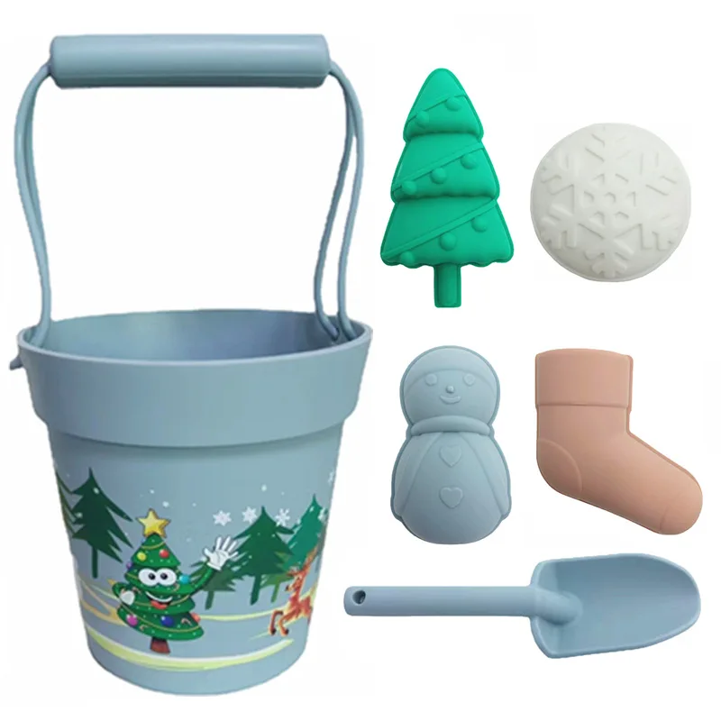 Kinderen Kerstcadeaus Zand Speelgoed Leuke Mold Gereedschap Dig Sneeuw Water Play Outdoor Baby Grappig Spel Zachte Kinderen Siliconen strand Speelgoed