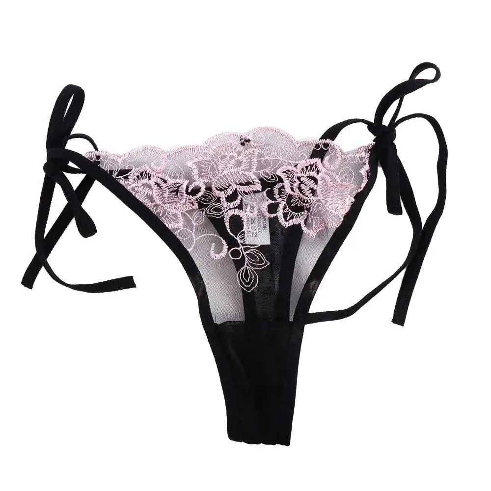 

Ladies Sexy Embroidery Hollow Out Lingerie Transparent Underwear Panties Brief Panty