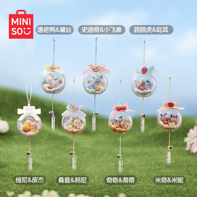 

MINISO Disney Ufufy Цветочная фантазийная слепая коробка Коллекционные фигурки Kawaii Wind Chime Настольный декор для любителей аниме Подарки