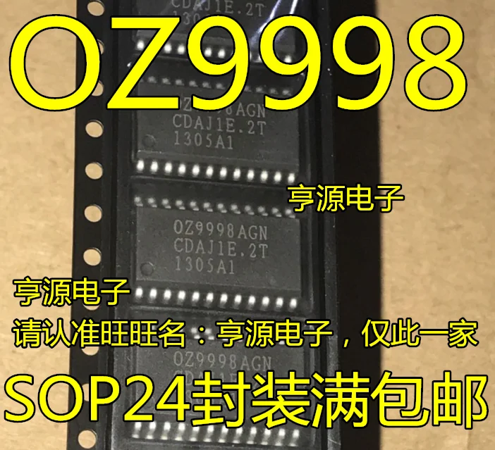 

10pcs 100% orginal new OZ9998GN 0Z9998 OZ9998AGN LCD High Voltage Board IC SOP-24