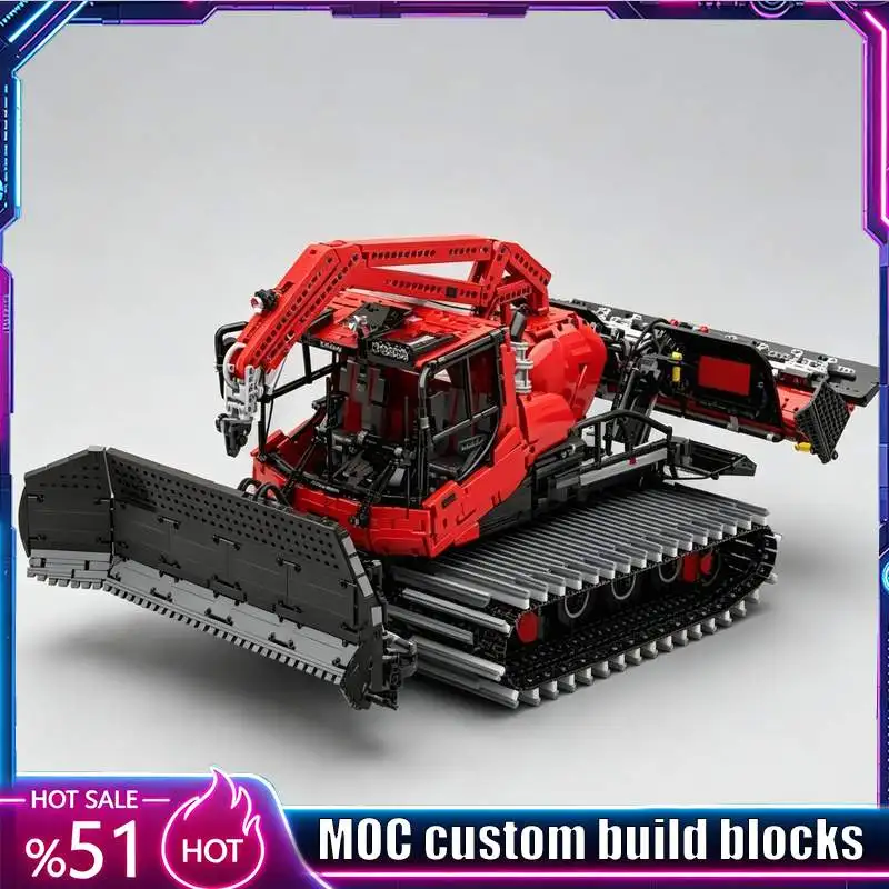 NEW 9299PCS Polar Snow Vehicle MOC Model Custom Puzzle Technical DIY Assembly Construction Toy Collection Display Popular Gifts