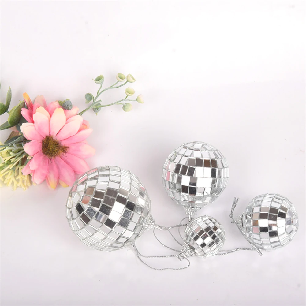 2–10 cm Spiegel-Disco-Kugel, 70er-Jahre-Party-Dekorationen, reflektierende hängende Ornamente für Geburtstagsfeier, Kuchendekoration, Hochzeitszubehör – Detail 10