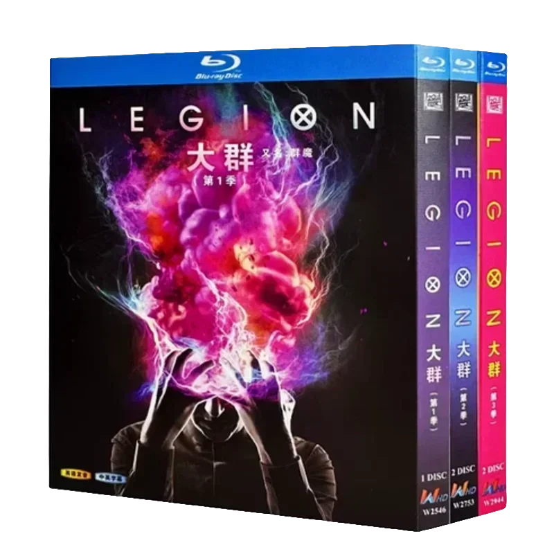 Legion Season 1-3 BD Movie TV Film 5-Disc All Region New Box Set Blu-ray Disc English Pronunciation High Definition BD