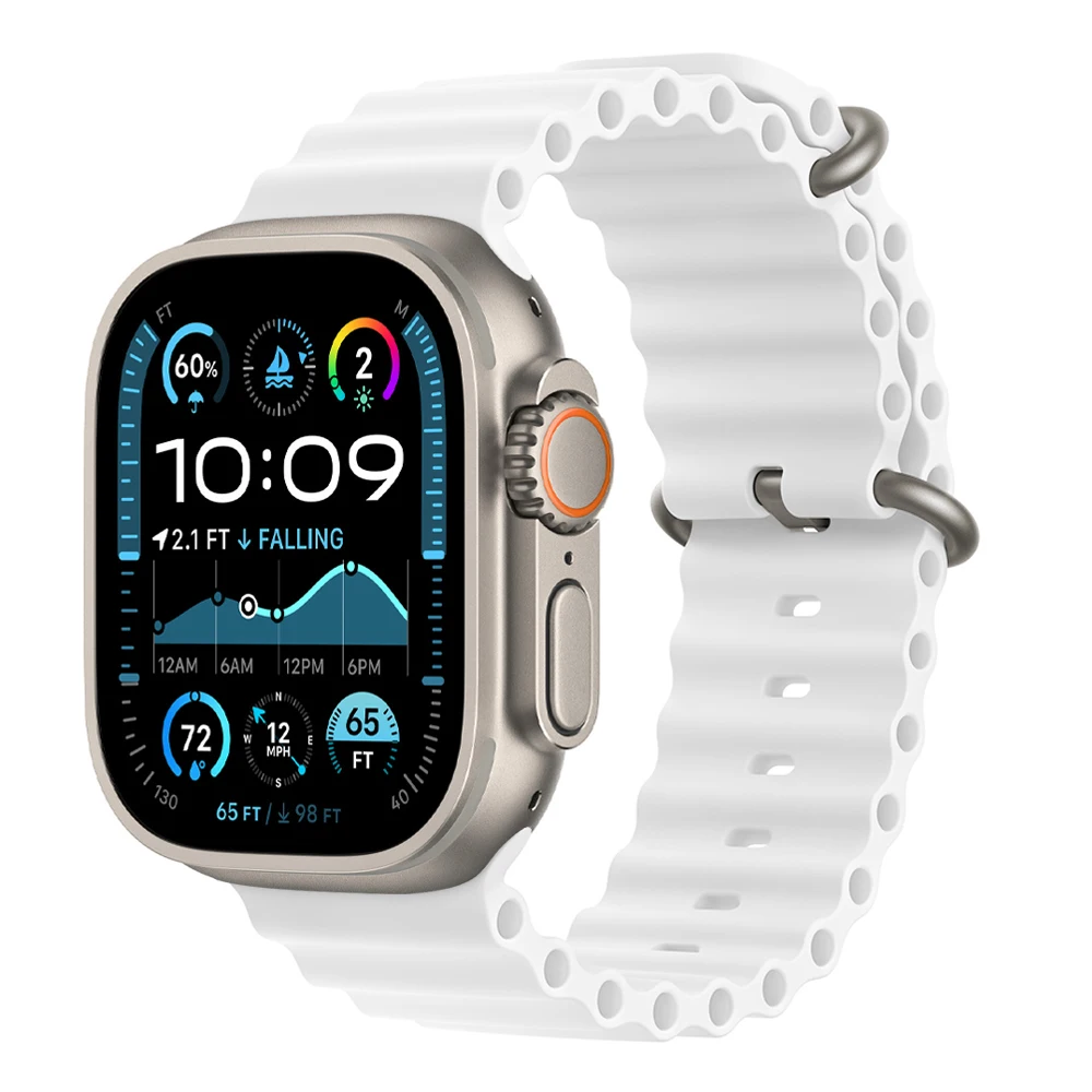 Ocean Strap voor Apple Watch Ultra 3 2 Band 49mm 46mm 44mm 40mm 45mm 41mm 42mm Correa Armband iWatch Serie 11 10 9 SE 8 7 6 5 4 - afbeelding 1