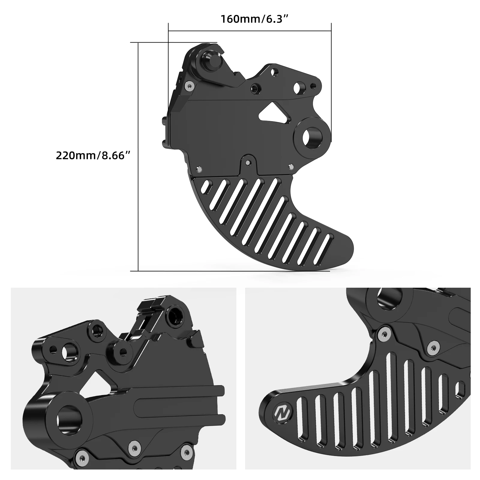 NICECNC Für Yamaha Tenere 700 /XTZ700 2019-2024 Vorderer Bremsscheibenschutz Hinterer Bremsscheibenschutz Tenere 700 Zubehör – Detail 8