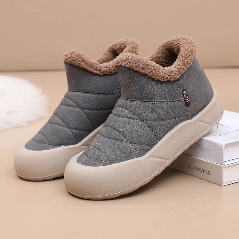 

Women's bread shoes winter new cashmere thick warm snow boots fashion cotton boots cotton shoes