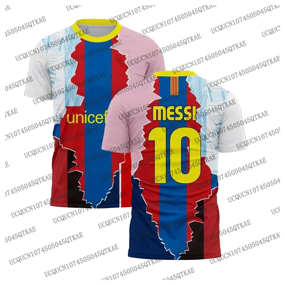 2025 الرجال ميسي خاص توقيع مشترك قصيرة الأكمام قميص كرة القدم الشباب تدريب كرة القدم موحدة تنفس جيرسي الشاطئ التي شيرت