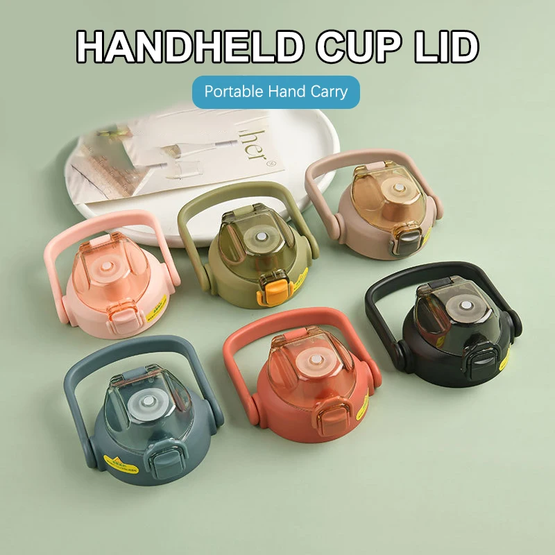 1Pc Universal Multicolor Original Sealing Bottle Cover Straw Handle For Cllie 800/1000/1300ml Therms Cup Cap Cover Accessories‘