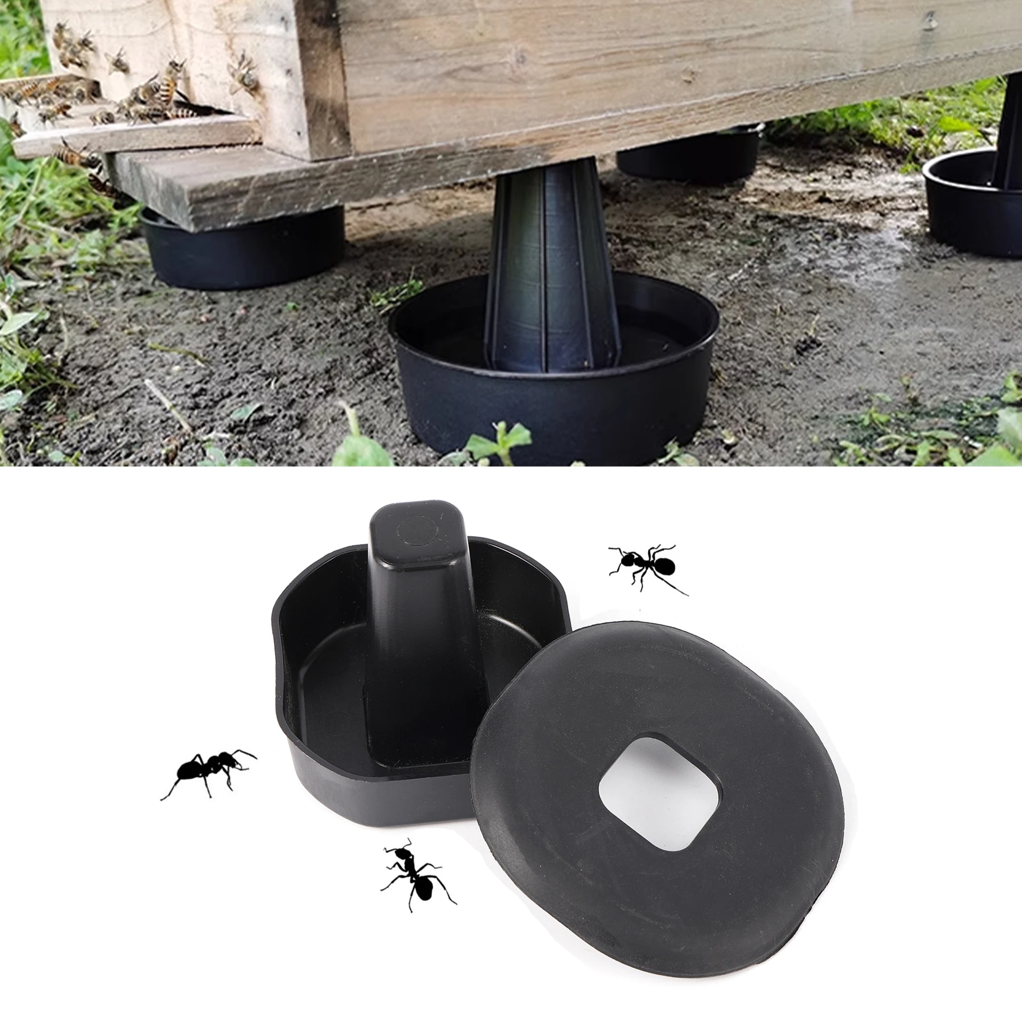 Outdoor Beehive Anti Ant Stand Outdoor Bee Hive Sink Base Termite Insect Trap Beekeeping Insect-proof Tool Hive Base Supporter