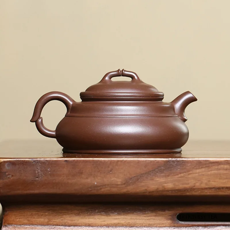 130ml Chinese Yixing Handmade Purple Clay Teapot Household Beauty Tea Pot Tradition Kettle Raw Ore Zisha Tea Set Collection