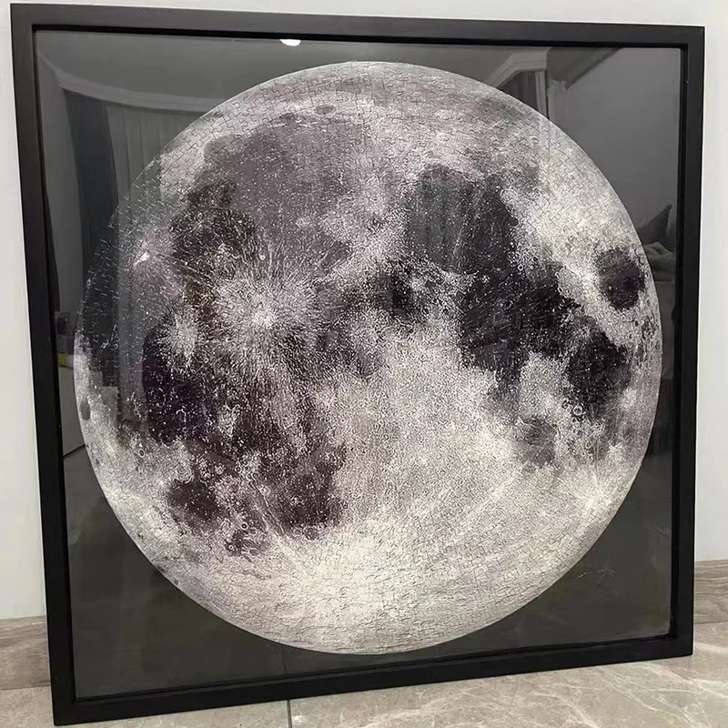 Adult 1000 pieces of Earth Moon Circular Alien Shape Yi Intelligence Cartoon Animal Anime Children's Puzzle New Year Gift