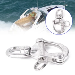 316 Stainless Steel Swivel Shackle Quick Release Boat Anchor Chain Eye Shackle Swivel Snap Hook For Marine Boat Yacht Hardware